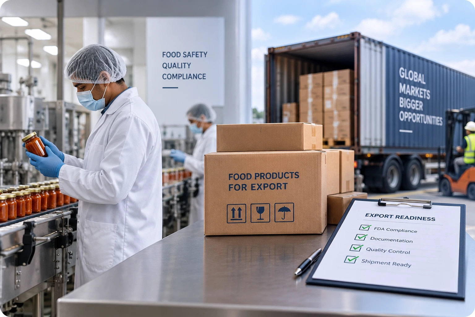 Food export compliance and US FDA readiness for manufacturers in Hyderabad